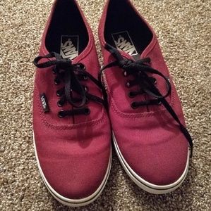 Size 7 Red Van Sneakers